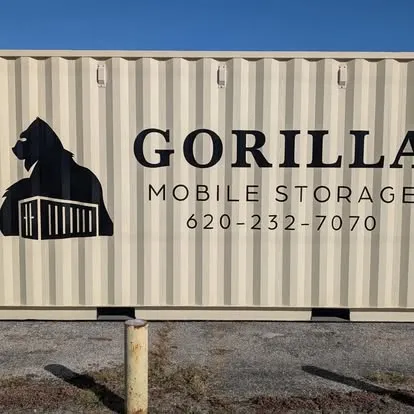 Gorilla Mobile Storage branding on a container