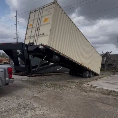 Container delivery in progress